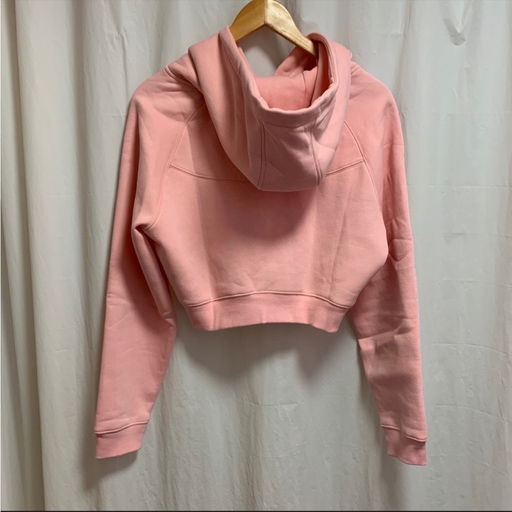 Alphalete Pink Cropped Hoodie Medium - Picture 2 of 7